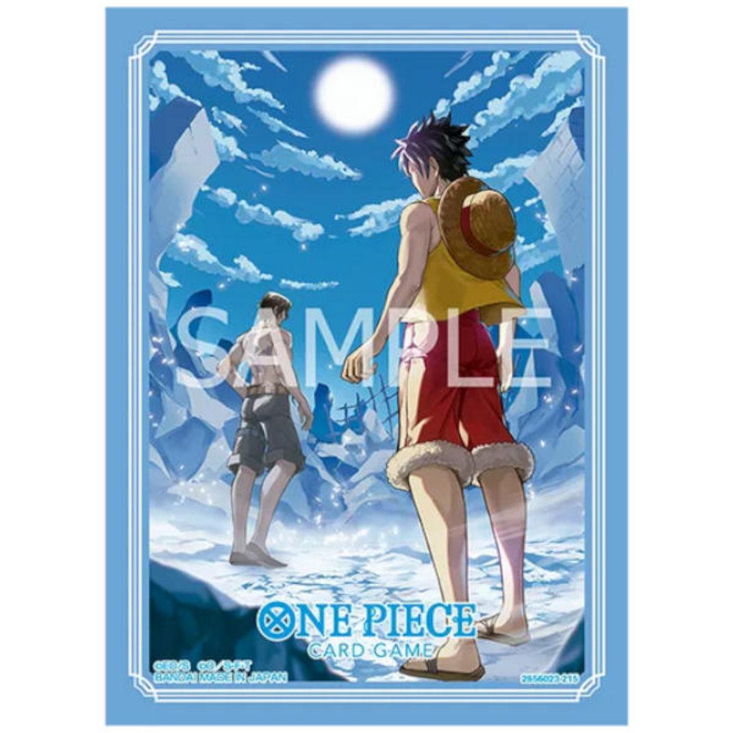Bandai: One Piece Card Game — Official Card Sleeves Vol.15 | 70 Sleeves | Luffy & Ace, Yamato, Three Admirals & Impel Down
