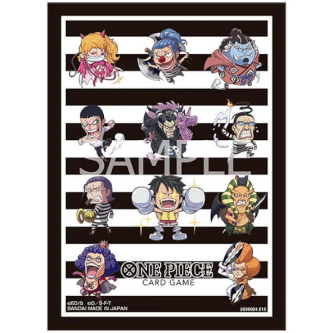Bandai: One Piece Card Game — Official Card Sleeves Vol.15 | 70 Sleeves | Luffy & Ace, Yamato, Three Admirals & Impel Down
