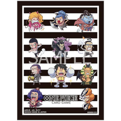 Bandai: One Piece Card Game — Official Card Sleeves Vol.15 | 70 Sleeves | Luffy & Ace, Yamato, Three Admirals & Impel Down