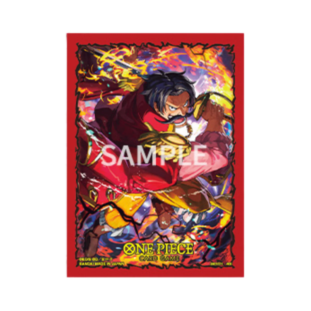 Bandai: One Piece Card Game — Official Card Sleeves Vol.12 | 70 Sleeves Per Pack | Gol D. Roger, Sabo, Luffy & Imu