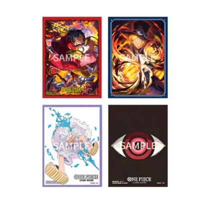 Bandai One Piece Card Game Official Card Sleeves Vol 12 four designs Gol D Roger Sabo Monkey D Luffy Gear 5 Imu 70 sleeves tournament compatible