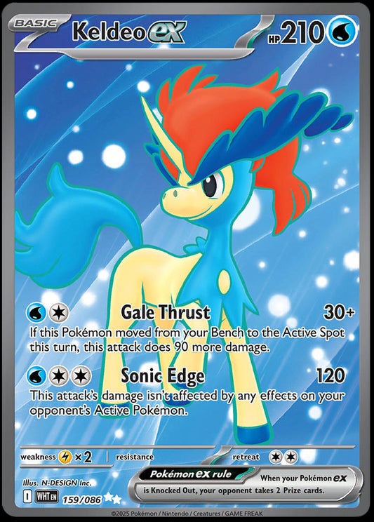 Image of Keldeo ex White Flare (WHT) #159