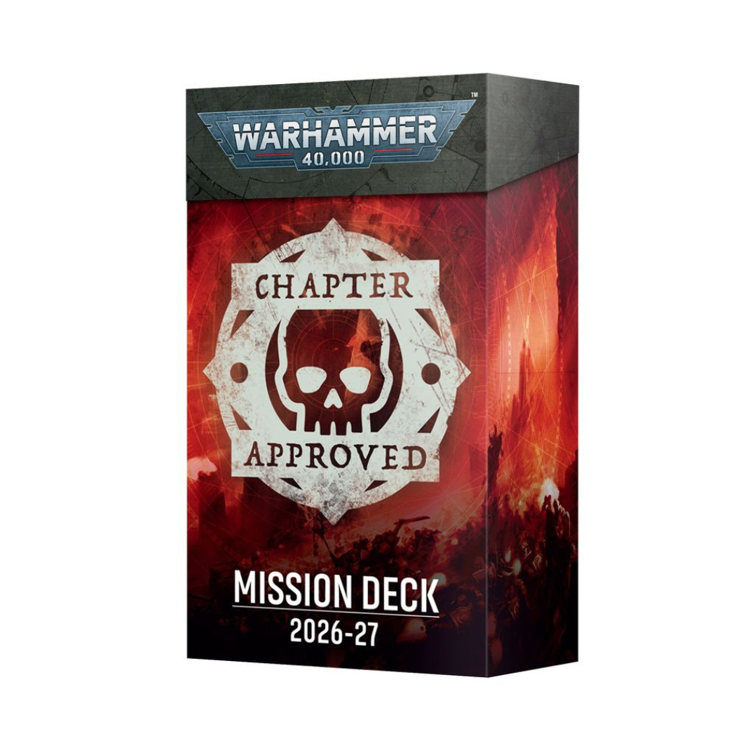 Warhammer 40000 Chapter Approved 2026-27 Mission Deck 88 cards 11th edition deployment primary secondary missions twist cards operation markers Games Workshop
