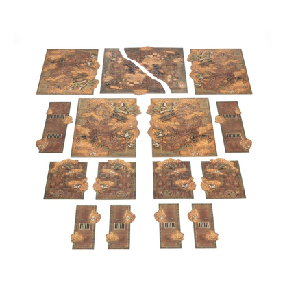 Warhammer 40000 Terrain Area Set 2026 16 double-sided card templates 5 sizes 11th edition official Games Workshop terrain footprints