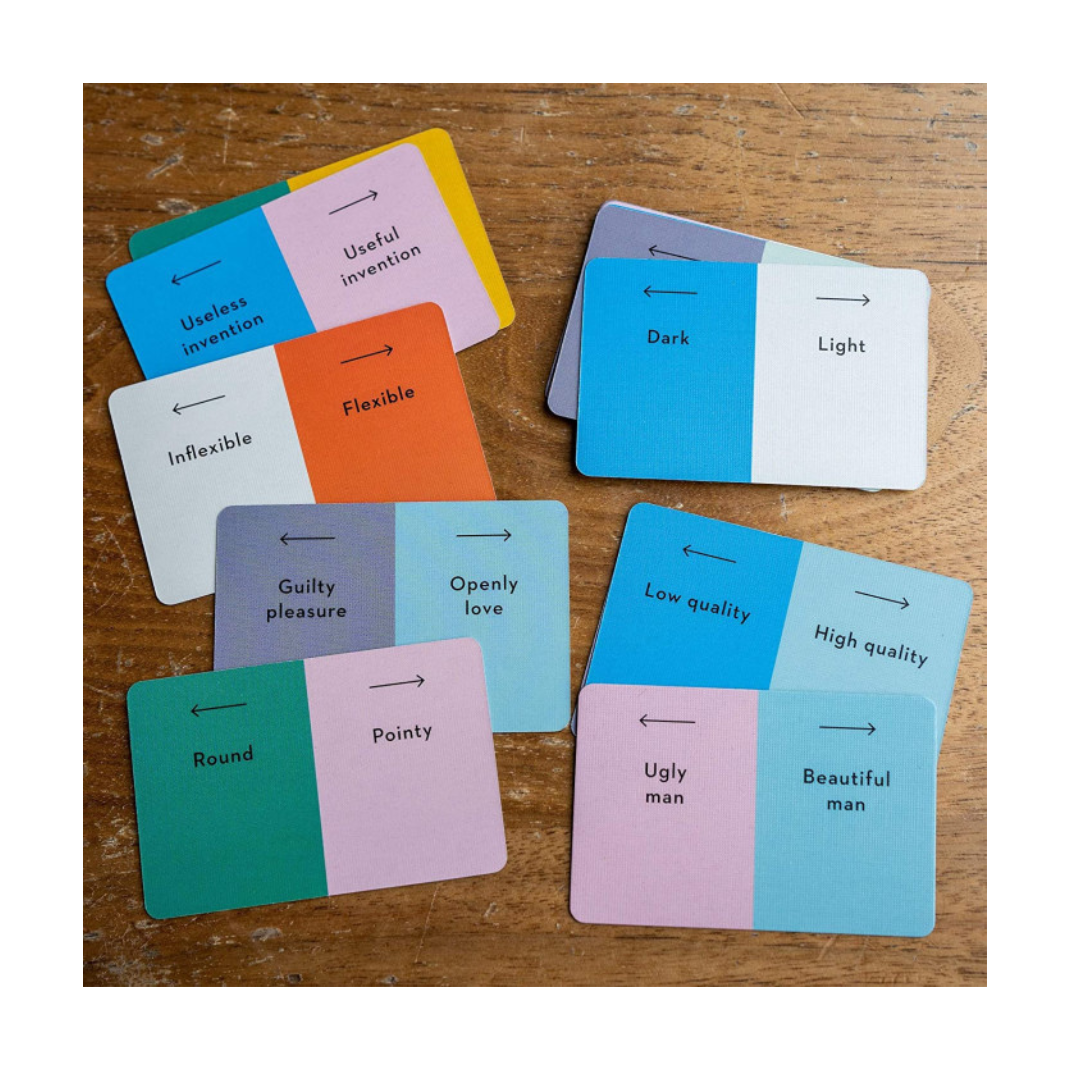 Wavelength board game box with dial device, clue cards, and team-based guessing gameplay.