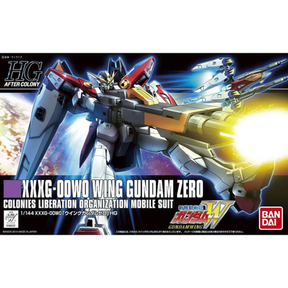 Bandai HGAC 1/144 174 XXXG-00W0 Wing Gundam Zero transforming Gunpla model kit Neo-Bird Mode Twin Buster Rifle wing binders Gundam Wing
