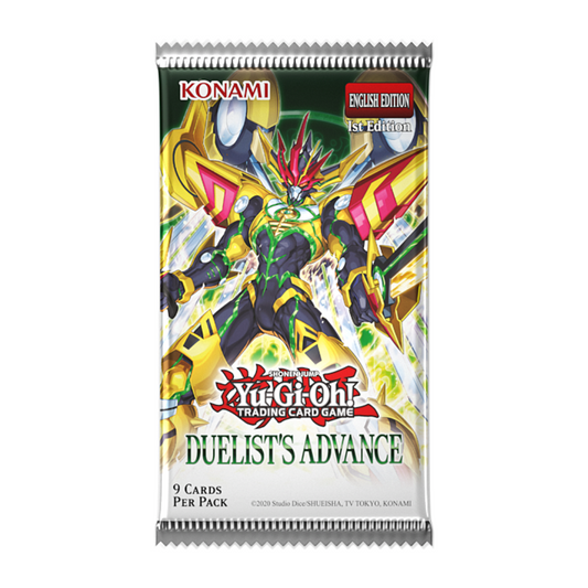 Yu-Gi-Oh! TCG: Duelist's Advance Booster Pack – 9 cards per pack, featuring new Xyz Monsters and the return of Starlight Rares.