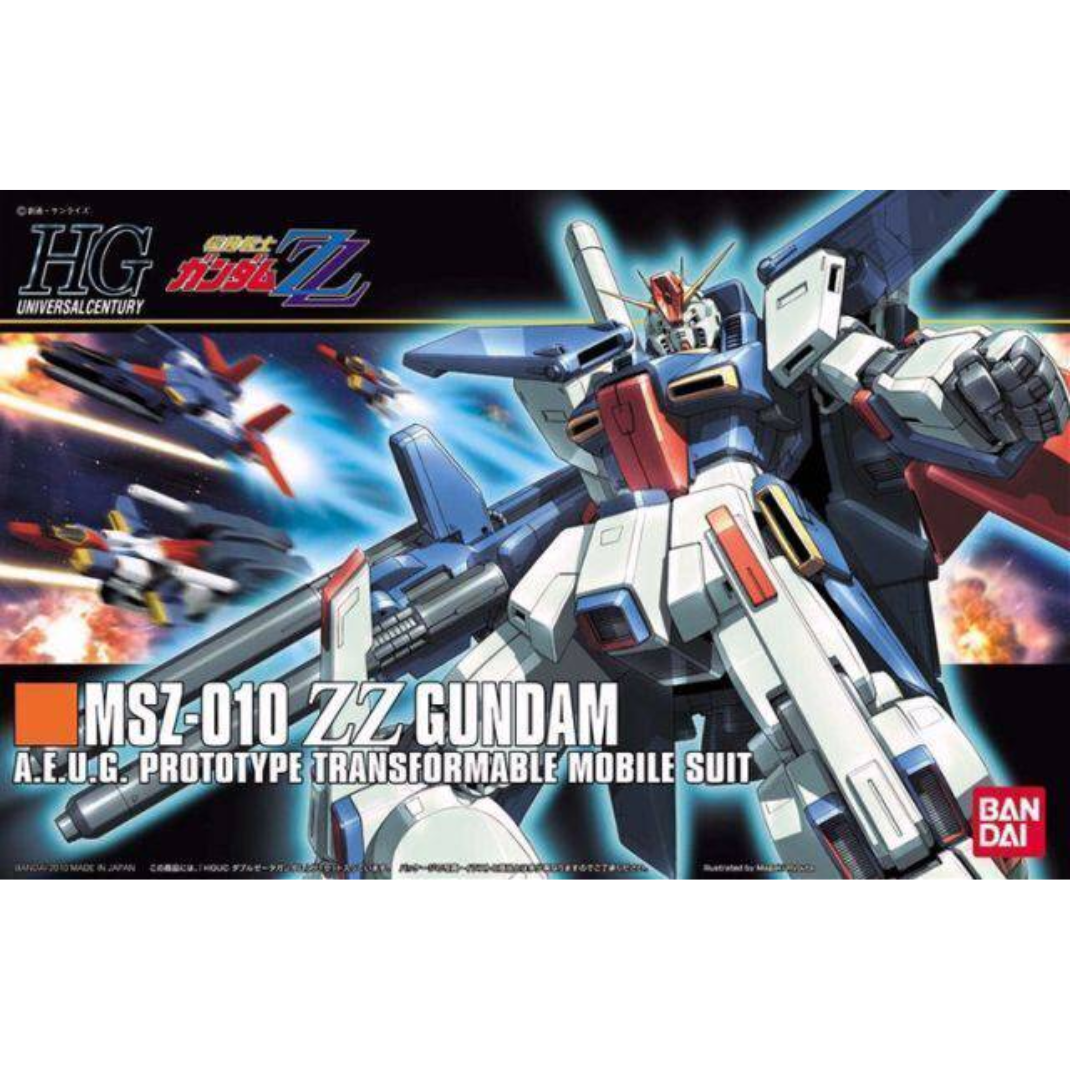 Bandai HGUC 1/144 ZZ Gundam High Grade Universal Century Model Kit - Mobile Suit Double Zeta Mech