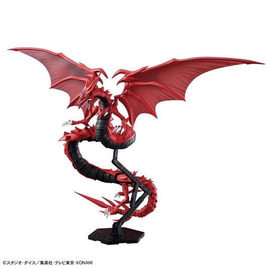 Bandai Figure-rise Standard Amplified Egyptian God Slifer The Sky Dragon Yu-Gi-Oh Duel Monsters model kit twin articulated jaws PET film wings display base - Hobby Collectors Australia