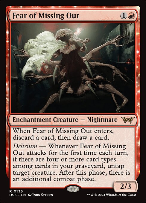 Image of Fear of Missing Out Duskmourn: House of Horror (dsk) #136