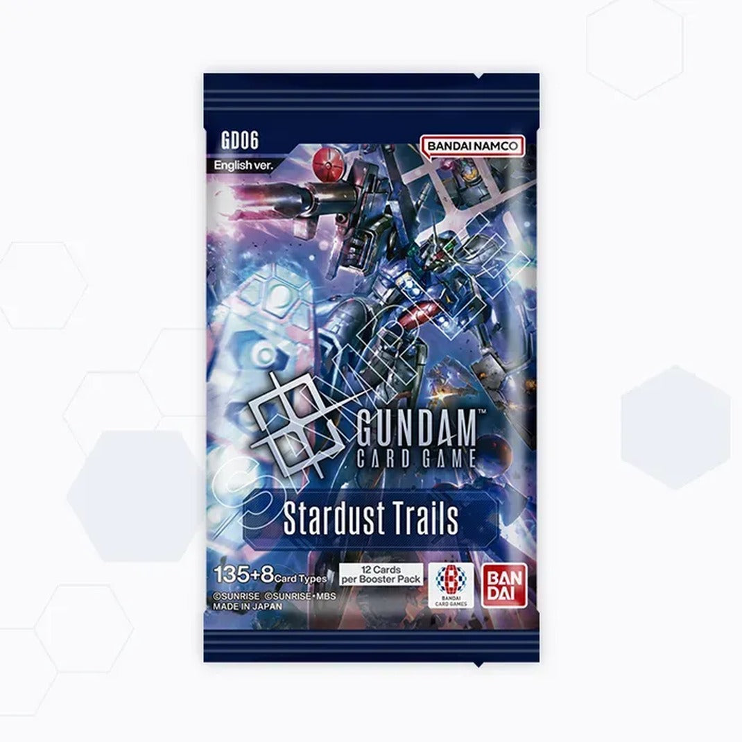 Gundam Card Game Stardust Trails GD06 booster pack with Gundam mobile suit artwork