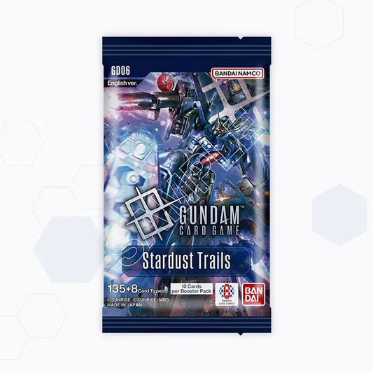 Gundam Card Game Stardust Trails GD06 booster pack with Gundam mobile suit artwork