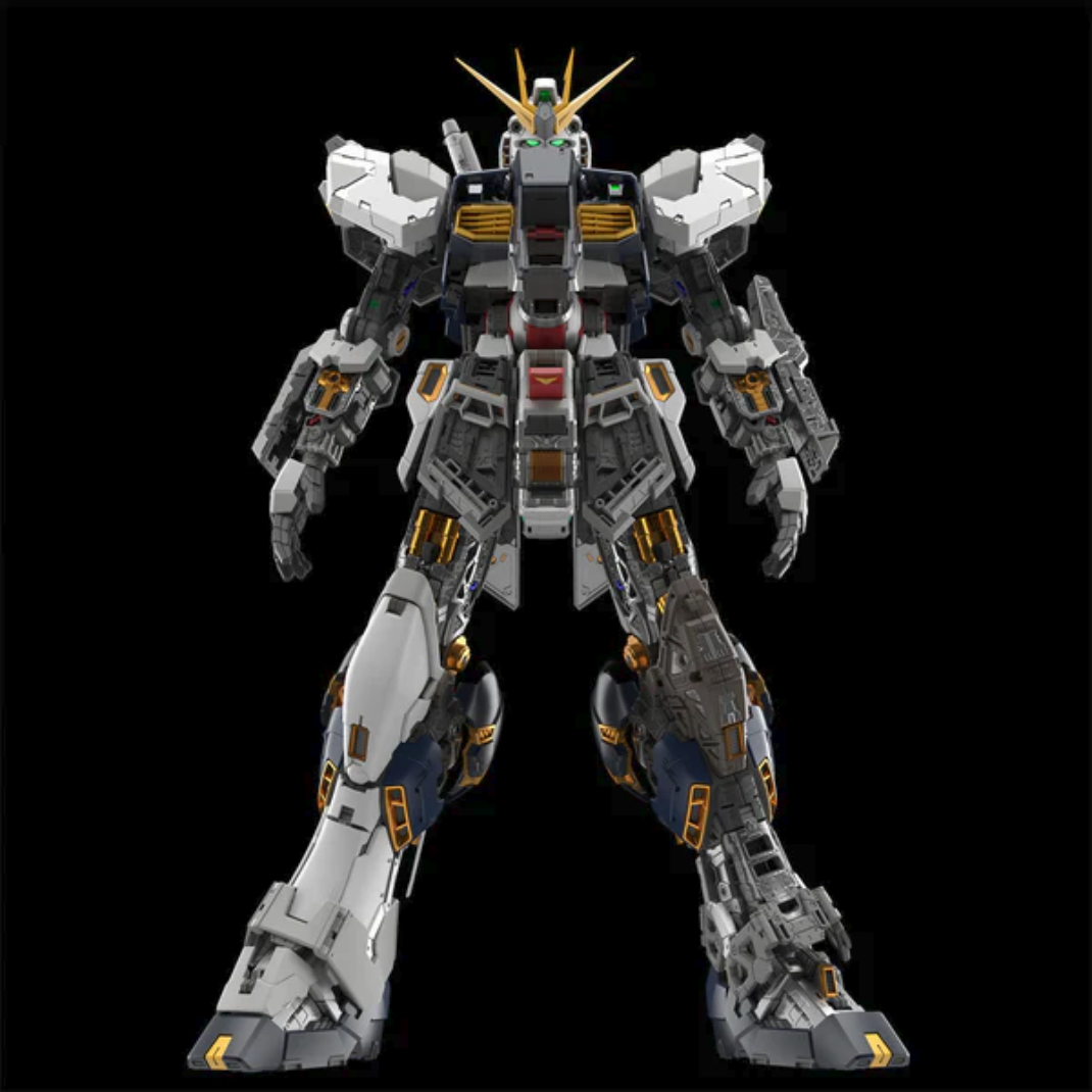 Bandai PG Unleashed 1/60 RX-93 Nu Gundam Perfect Grade model kit with Fin Funnels and display base - Hobby Collectors Australia
