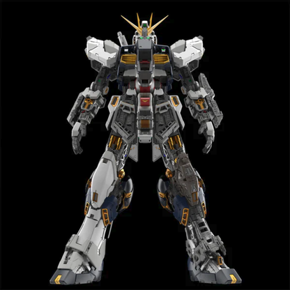 Bandai PG Unleashed 1/60 RX-93 Nu Gundam Perfect Grade model kit with Fin Funnels and display base - Hobby Collectors Australia