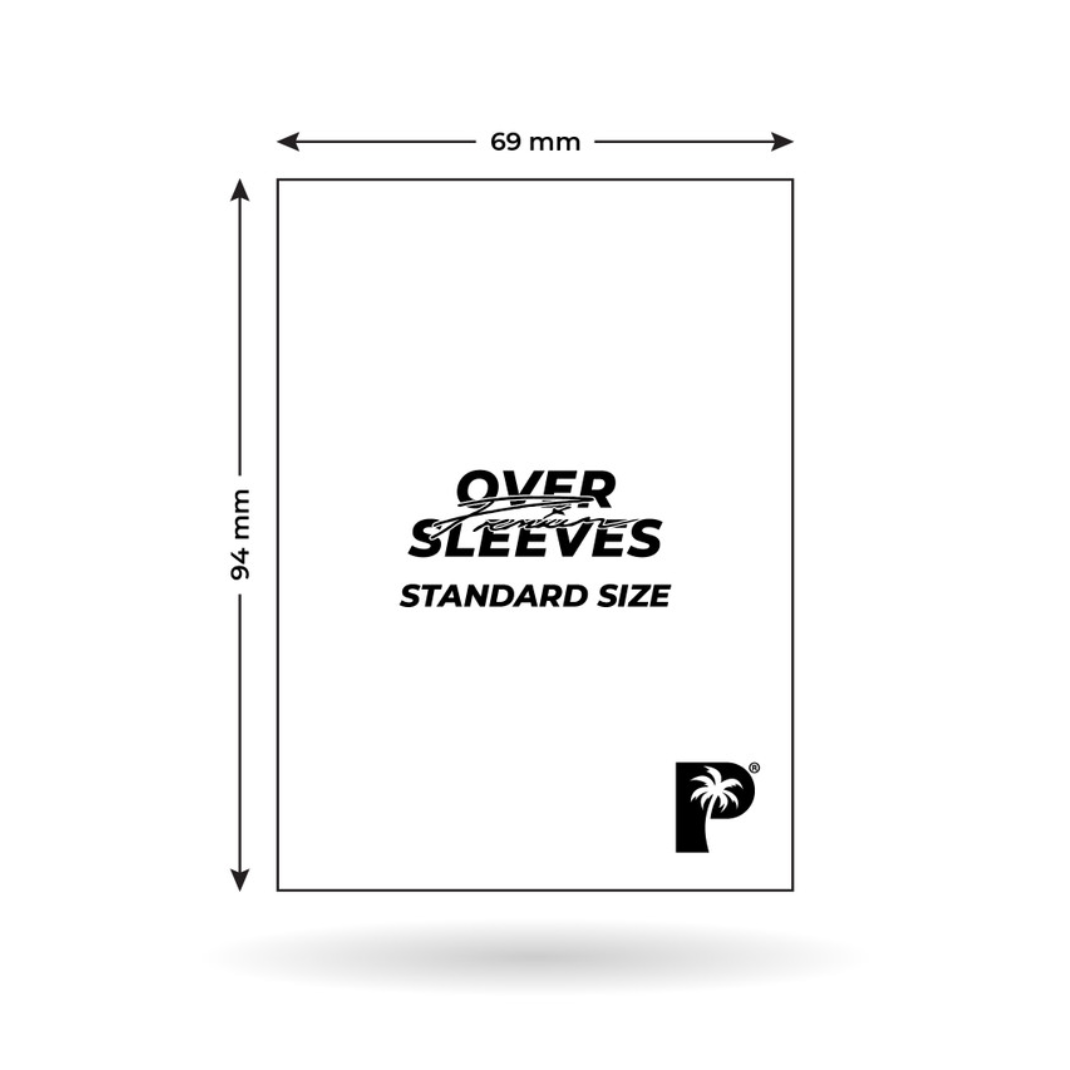 Palms Off Gaming — Premium Over Sleeves: Standard Size Clear | 100ct | Double-Layer TCG Protection
