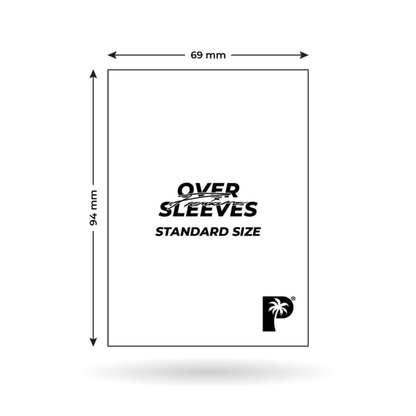 Palms Off Gaming — Premium Over Sleeves: Standard Size Clear | 100ct | Double-Layer TCG Protection