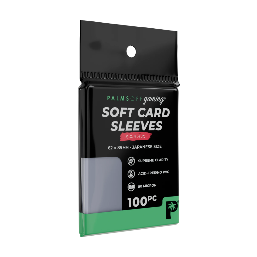 Soft card sleeves Japanese mini size pack front