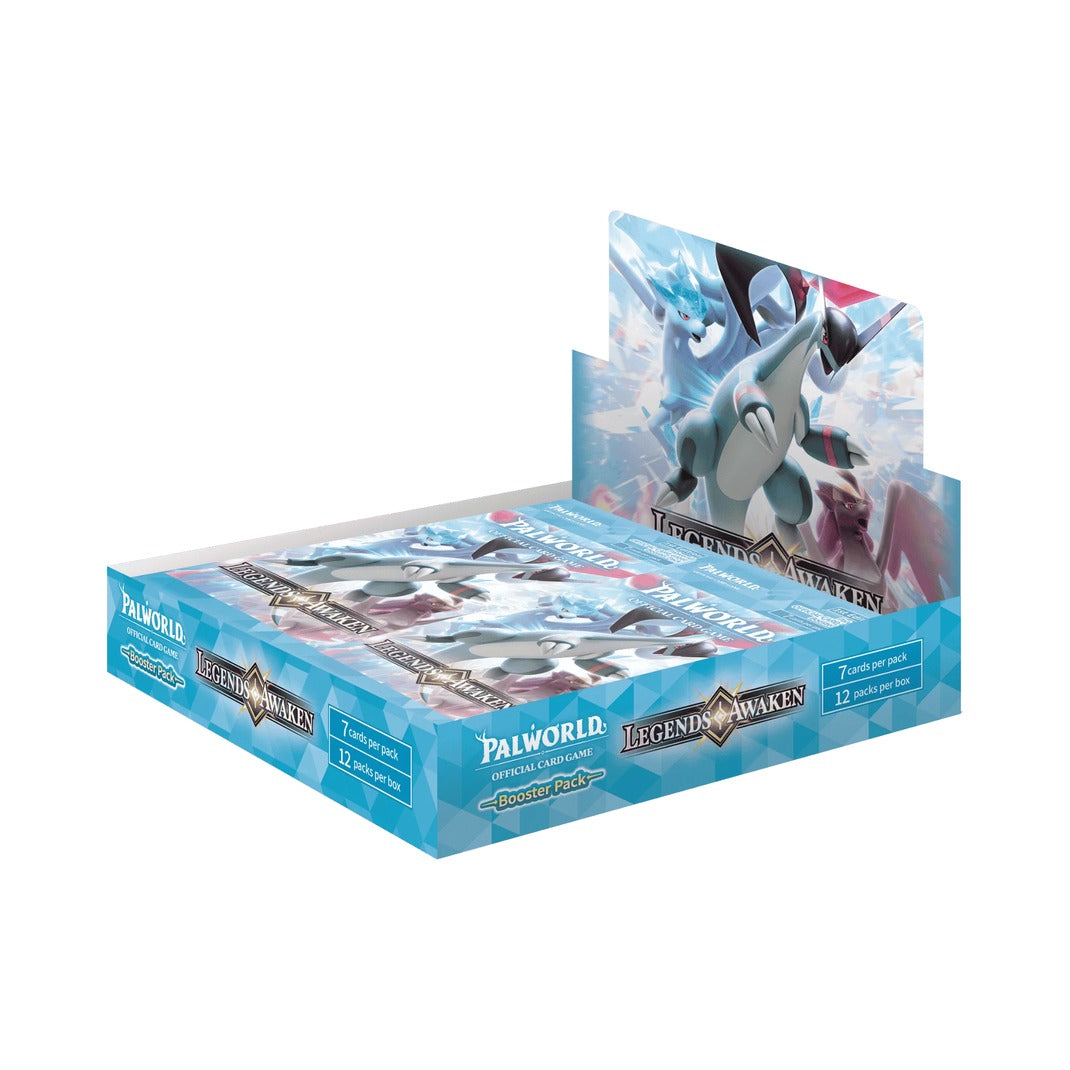 Palworld Official Card Game Legends Awaken BP02 booster box, 12 packs of 7 cards with Pal artwork