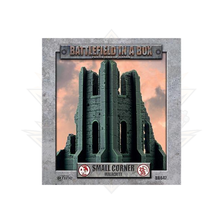 Battlefield in a Box: Gothic Battlefields: Small Corner Ruins - Malachite (x2)