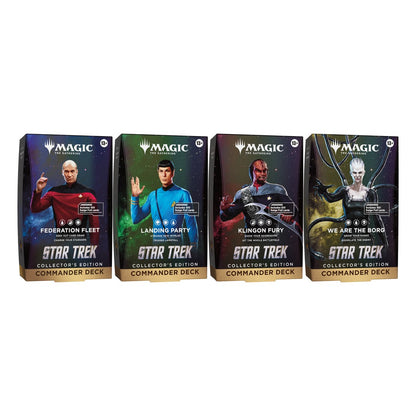 Magic: The Gathering Star Trek Collector's Edition Commander Decks all four decks