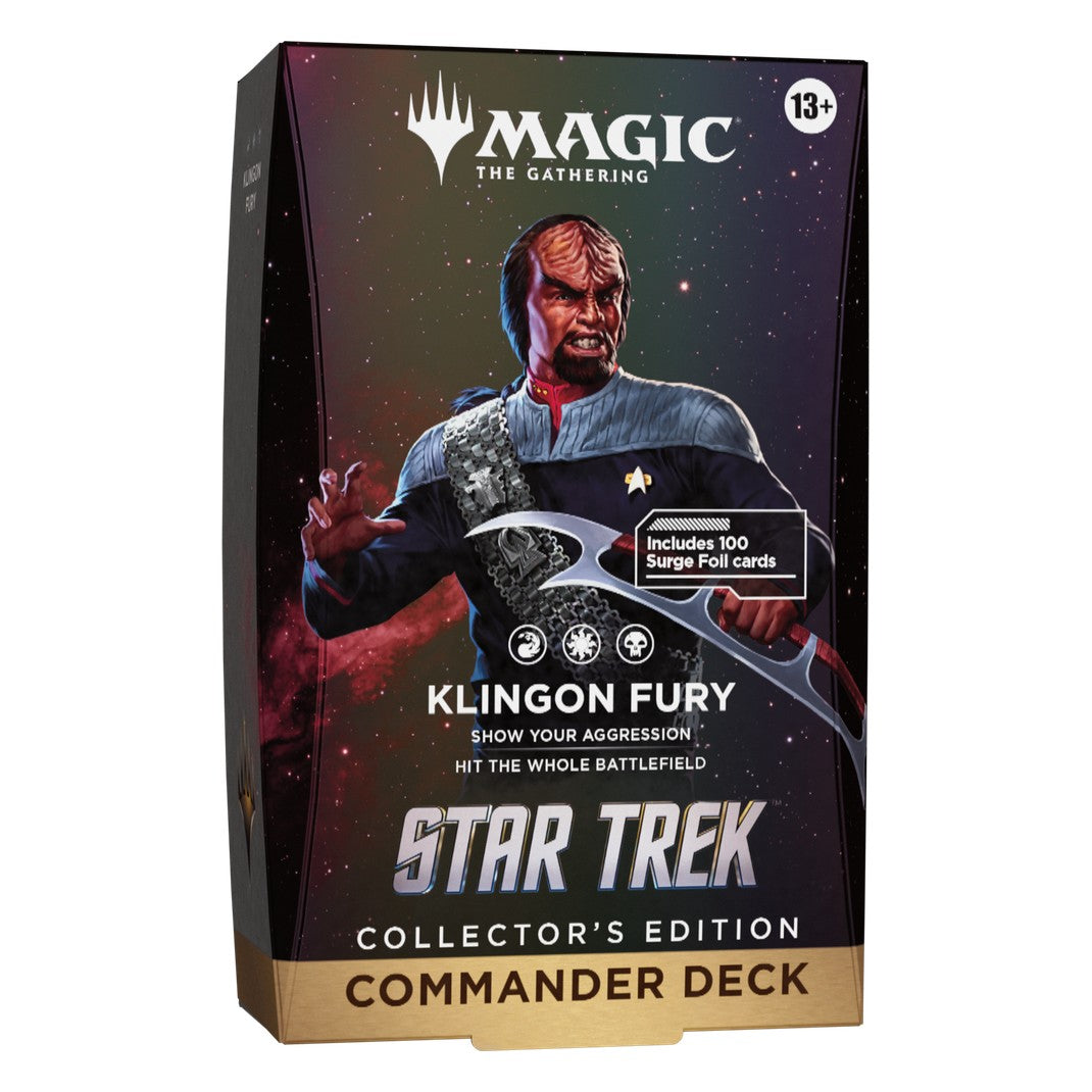 Magic: The Gathering Star Trek Collector's Edition Klingon Fury Commander Deck