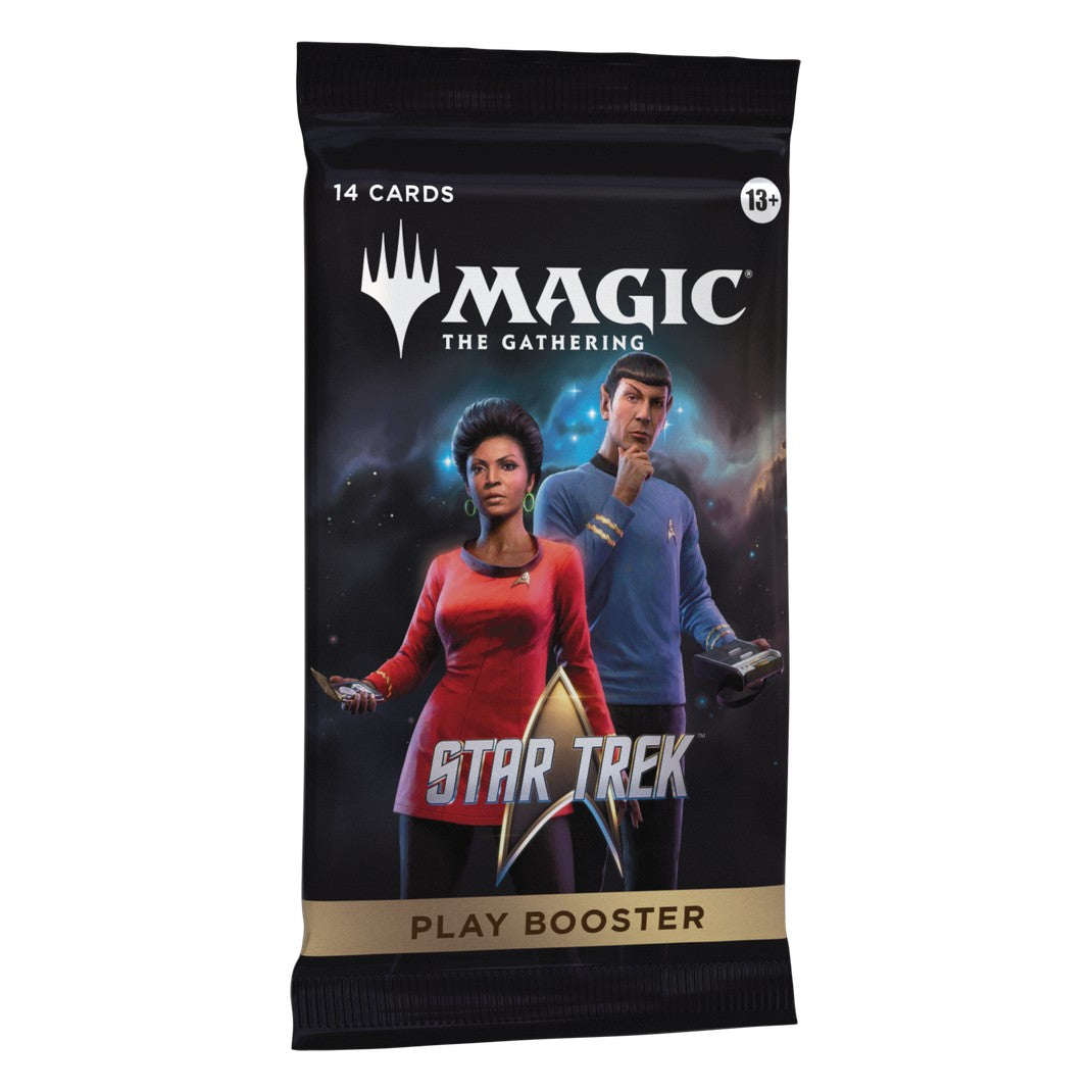 Magic: The Gathering Star Trek Play Booster pack with Uhura and Spock artwork