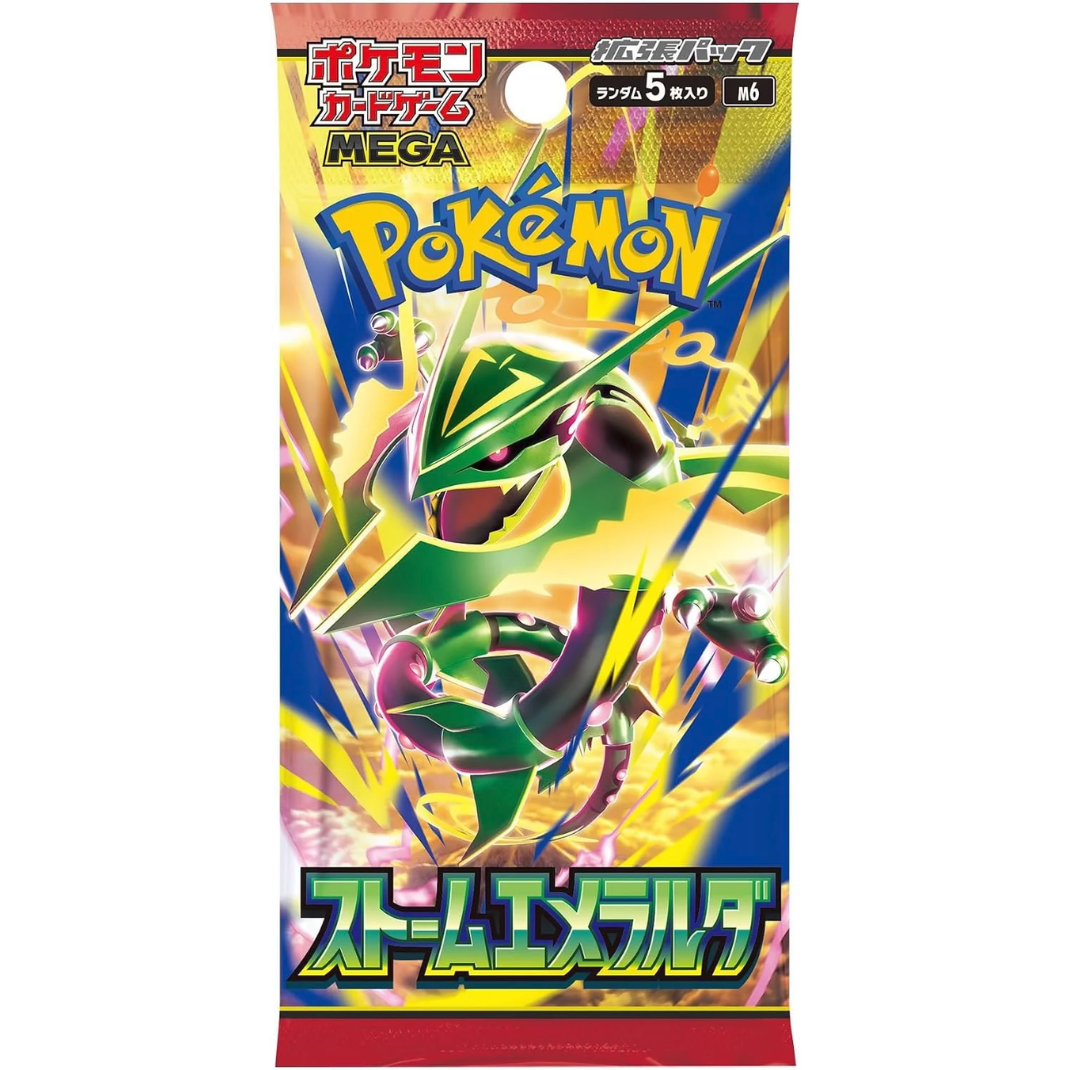 Pokemon TCG MEGA Storm Emeralda M6 Japanese booster box packaging