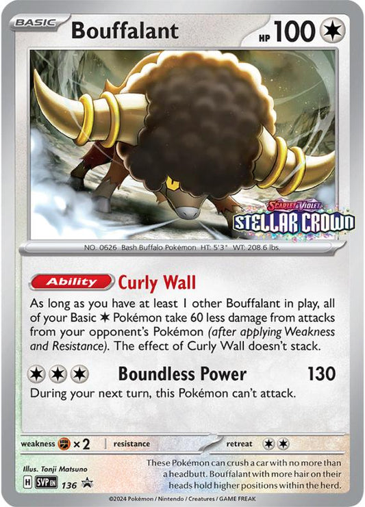 Image of Bouffalant Scarlet and Violet Promos (svp) #136