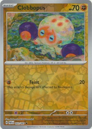 Barboach 050/091 Scarlet and Violet Paldean Fates Reverse Holo Common Pokemon Card NEAR MINT TCG