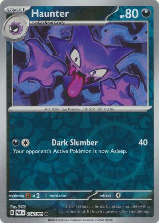 Haunter 056/091 Scarlet and Violet Paldean Fates Reverse Holo Common Pokemon Card NEAR MINT TCG