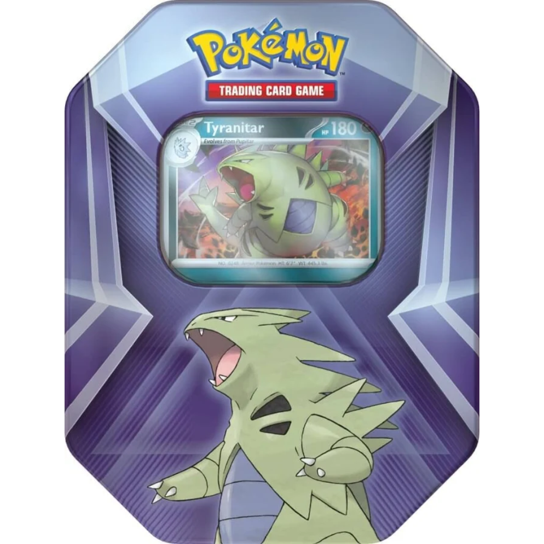 Pokémon TCG: Triple Whammy Tin — Darkrai / Slaking / Tyranitar | 3 Foil Cards + 3 Booster Packs