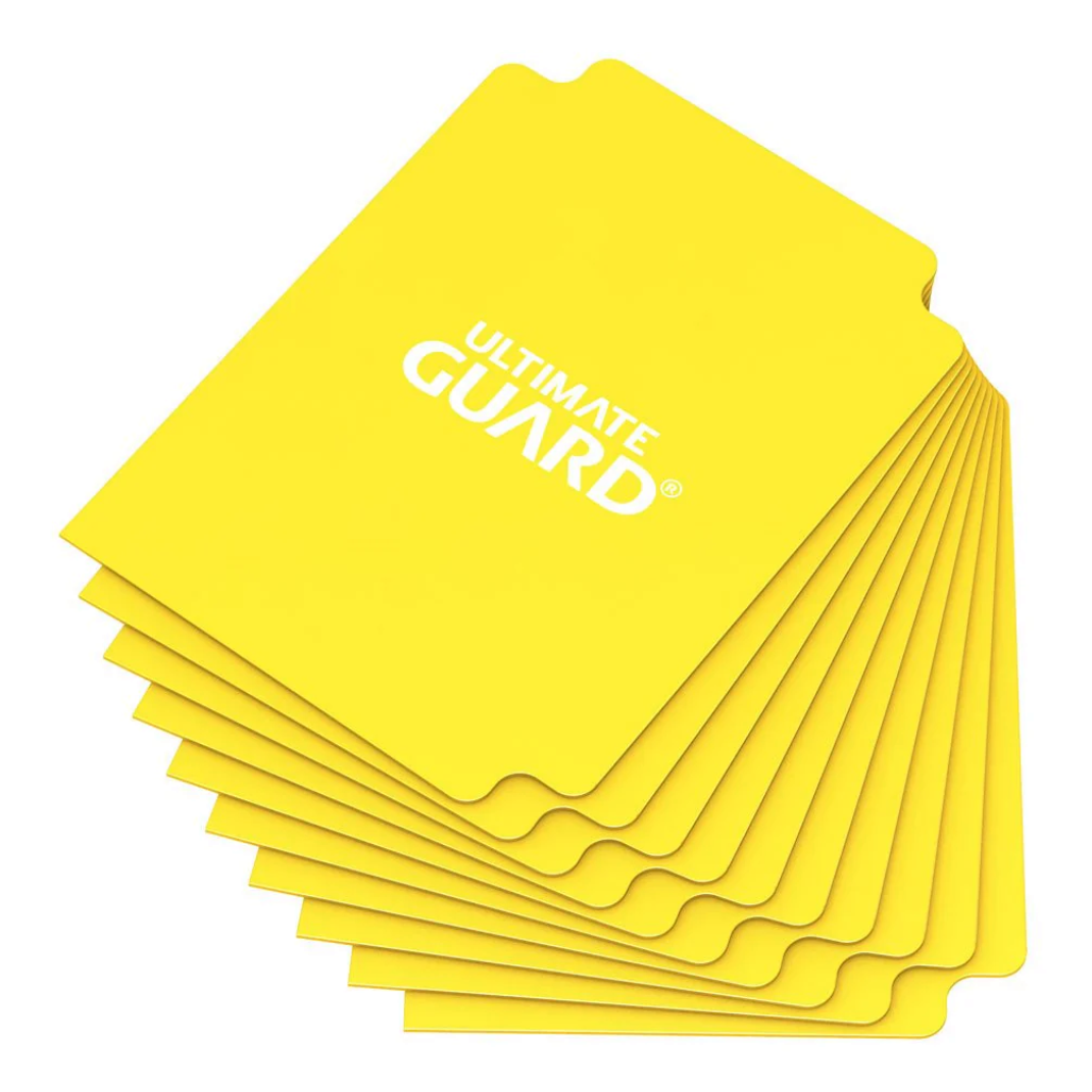Ultimate Guard Card Dividers Standard Size — Assorted Colours (10ct) | Black, Green, Purple, Yellow, Clear
