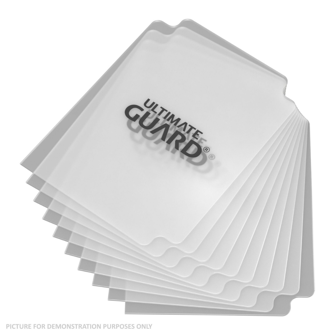 Ultimate Guard Card Dividers Standard Size — Assorted Colours (10ct) | Black, Green, Purple, Yellow, Clear