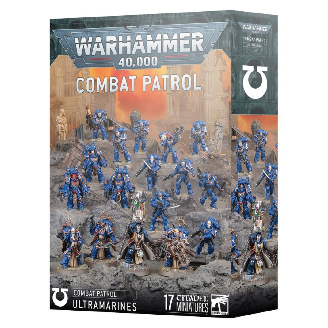 Combat Patrol: Ultramarines boxed set – Chief Librarian Tigurius, Aggressors, Bladeguard Veterans, Reivers, and Intercessors