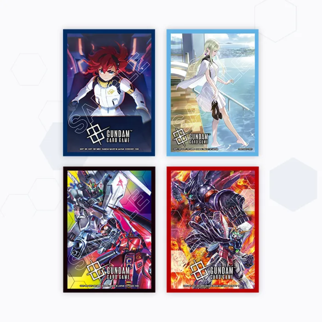 Gundam Card Game Official Sleeves 02 packaging designs