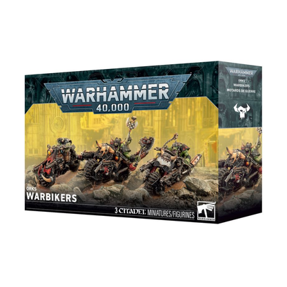 Warhammer 40000 Orks Warbikers miniature box art