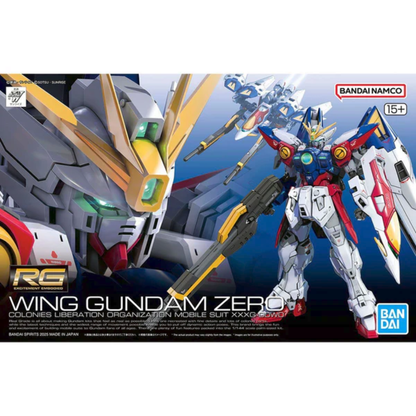 Bandai RG 1/144 Wing Gundam Zero EW model kit box art